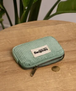 Hindbag Bio Cord Portemonnaie / Geldbörse LILI | mint