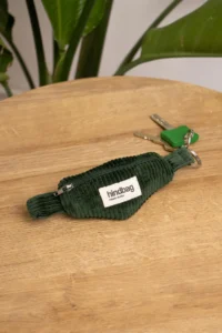 Hindbag Schlüsselanhänger COME | cord tannengrün