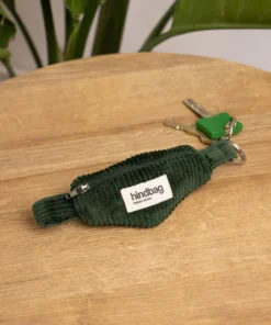 Hindbag Schlüsselanhänger COME | cord tannengrün