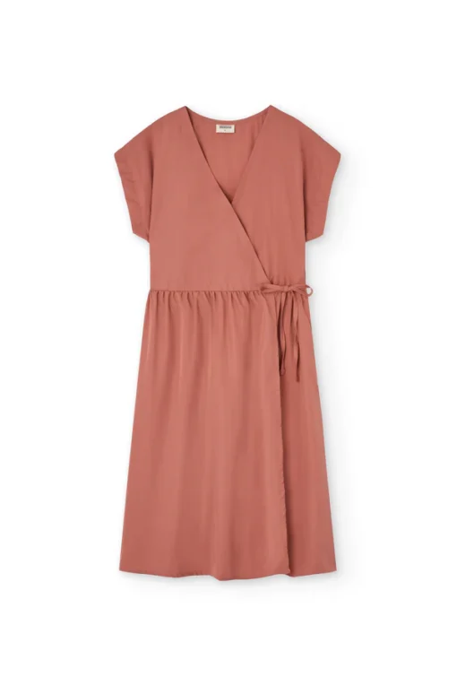 Tiralahilacha ERW Tencel Wickel-Midikleid HIRA | rosa – Bild 6