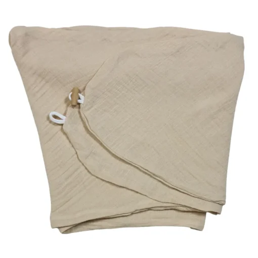 Hobea Bezug für Stillkissen Musselin | beige