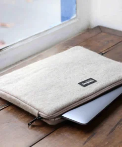 Hindbag Laptoptasche AVA | Beige Wolle