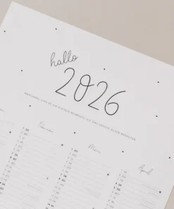 Alternative view of Eulenschnitt Wandkalender A2 | 2026