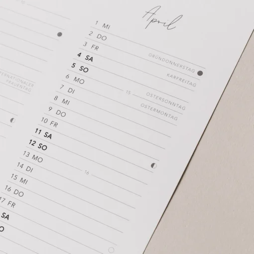 Eulenschnitt Wandkalender A2 | 2026 – Bild 6