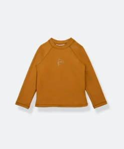 kidORCA Schwimmshirt Langarm (recycelt / UPF 50+) | Ingwer