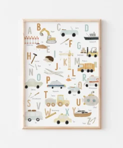 Hej Hanni Poster A3 | Fahrzeuge ABC