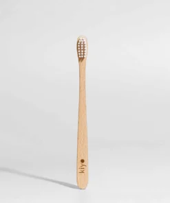 kiyo Kinder Zahnbürste aus Schweizer Buchenholz | Soft