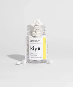 kiyo Zahnpasta Tabs mit Fluorid (124 Tabs) | Ingwer