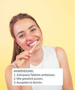 Alternative view of kiyo Zahnpasta Tabs ohne Fluorid (124 Taps) | Ingwer