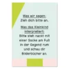 Kleine Prints Postkarte | Interpretation