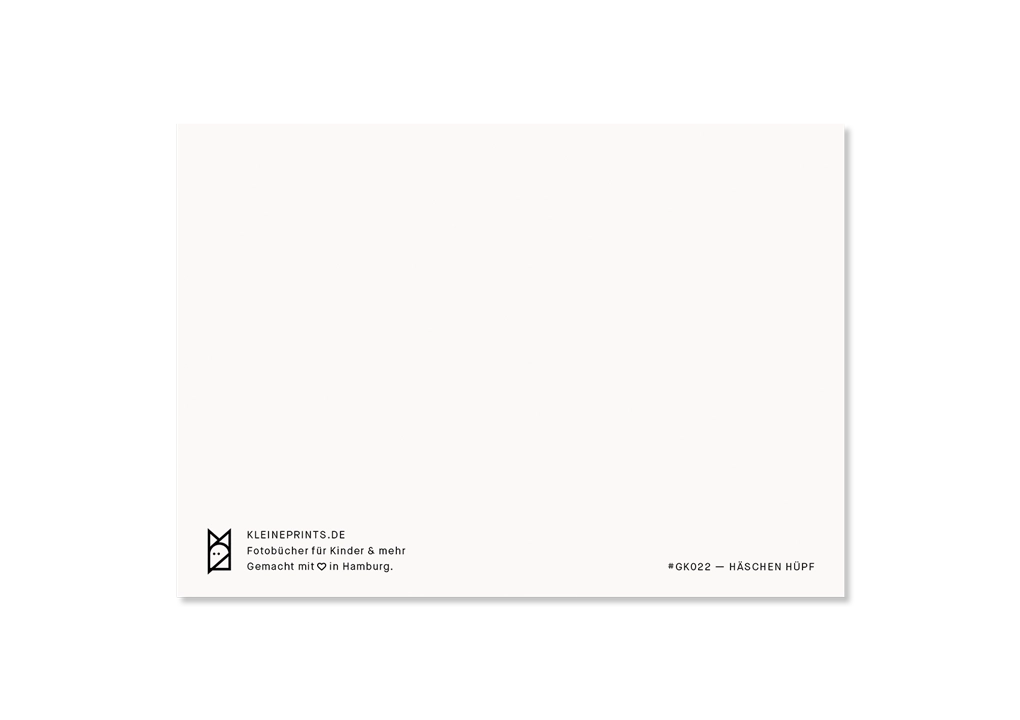 Kleine Prints Postkarte | Häschen hüpf – Bild 2