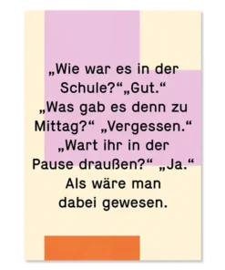 Kleine Prints Postkarte | Quasselstripe