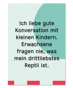 Kleine Prints Postkarte | Reptil