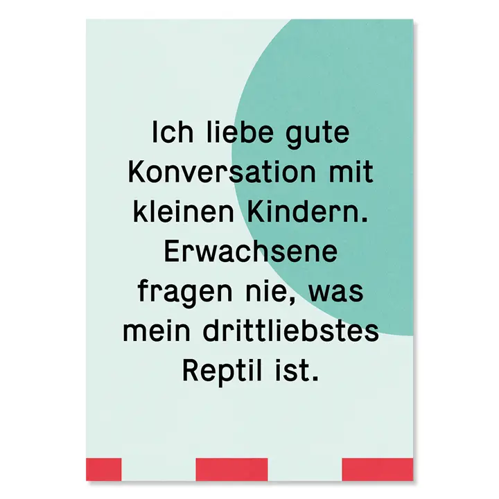 Kleine Prints Postkarte | Reptil