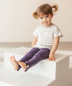 Alternative view of KUKKA Living Kinder Rib-Leggins NOA | dark purple