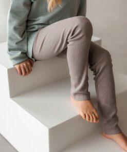 KUKKA Living Kinder Rib-Leggins NOA | taupe
