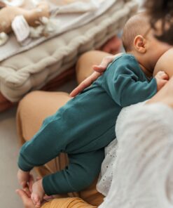 KUKKA Living Baby Rib Strampler ELI | dark green