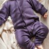 KUKKA Living Baby Rib Strampler ELI | dark purple
