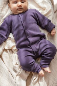 KUKKA Living Baby Rib Strampler ELI | dark purple
