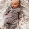 KUKKA Living Baby Rib Strampler ELI | taupe