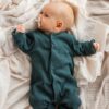 KUKKA Living Baby Rib Strampler ELI | dark green