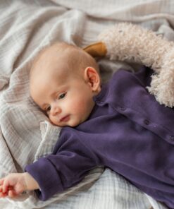 Alternative view of KUKKA Living Baby Rib Strampler ELI | dark purple