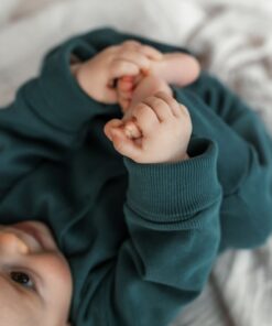 Alternative view of KUKKA Living Baby Rib Strampler ELI | dark green