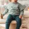 KUKKA Living Kinder Rib-Leggins NOA | dark green