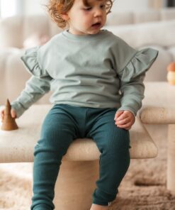 KUKKA Living Kinder Rib-Leggins NOA | dark green