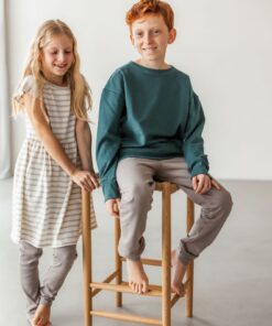 Alternative view of KUKKA Living Kinder Sweatshirt MAVI | Dark Green