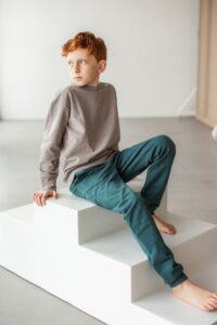 KUKKA Living Kinder Sweathose MILO | dark green