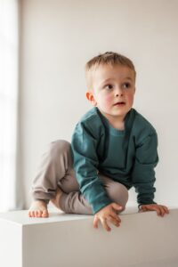 KUKKA Living Kinder Rib-Leggins NOA | dark green