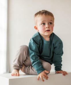 KUKKA Living Kinder Rib-Leggins NOA | dark green