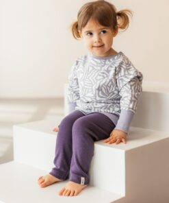 KUKKA Living Kinder Rib-Leggins NOA | dark purple