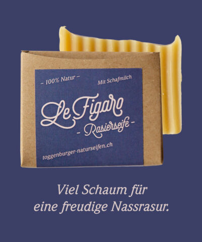 Feste Rasierseife mit Schafmilch | Le Figaro – 100% NATUR von Toggenburgerer Naturseifen