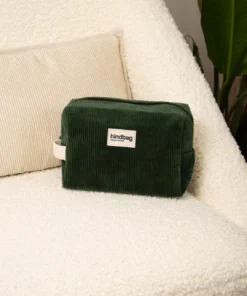 Alternative view of Hindbag Bio Cord Kosmetiktasche Leon | tannengrün