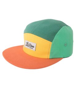 LIL' BOO 5 Panel CAP Block | Orange Green