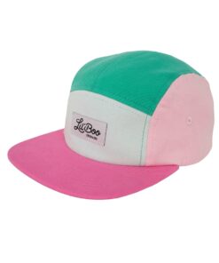 LIL' BOO 5 Panel CAP Block | Pink Green