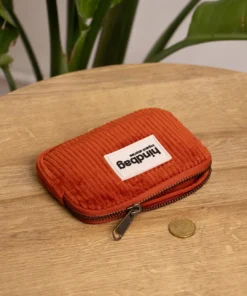 Hindbag Bio Cord Portemonnaie / Geldbörse LILI | ziegelrot