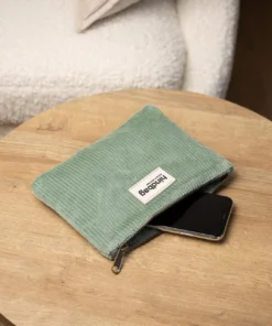 Hindbag Bio Cord LOU BEUTEL | mintgrün