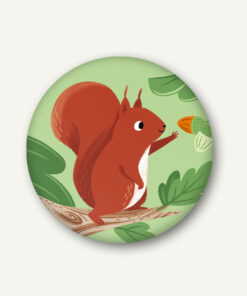 VIERUNDFÜNFZIG Magnet (37mm) | Eichhörnchen 