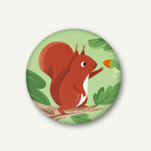 VIERUNDFÜNFZIG Magnet (37mm) | Eichhörnchen