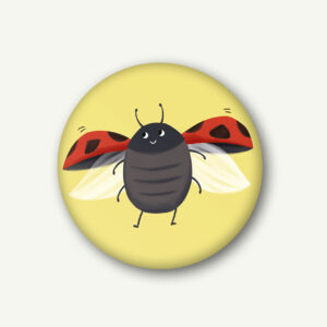VIERUNDFÜNFZIG Magnet (37mm) | Marienkäfer