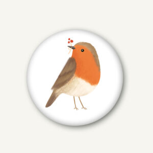 VIERUNDFÜNFZIG Magnet (37mm) | Rotkehlchen
