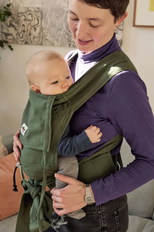 Mama Nuka Half Buckle Babytrage Classic | Forest