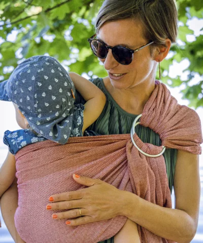 Mama Nuka Tragetuch RING SLING | Ruby