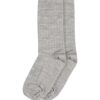 MENIQUE Kinder Leichte Merino Ripp Socken | Light gray