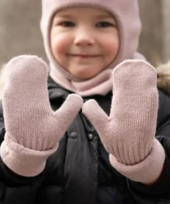 MENIQUE Kinderhandschuhe Fäustlinge aus Merinowolle und Kaschmir | dusty pink