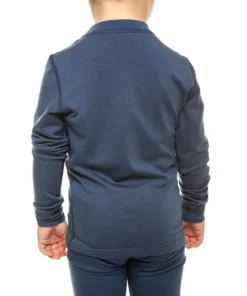 MENIQUE Kinder Langarmshirt | 160 Merino DENIM