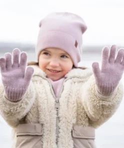 MENIQUE Kinderhandschuhe aus Merinowolle und Kaschmir | dusty pink